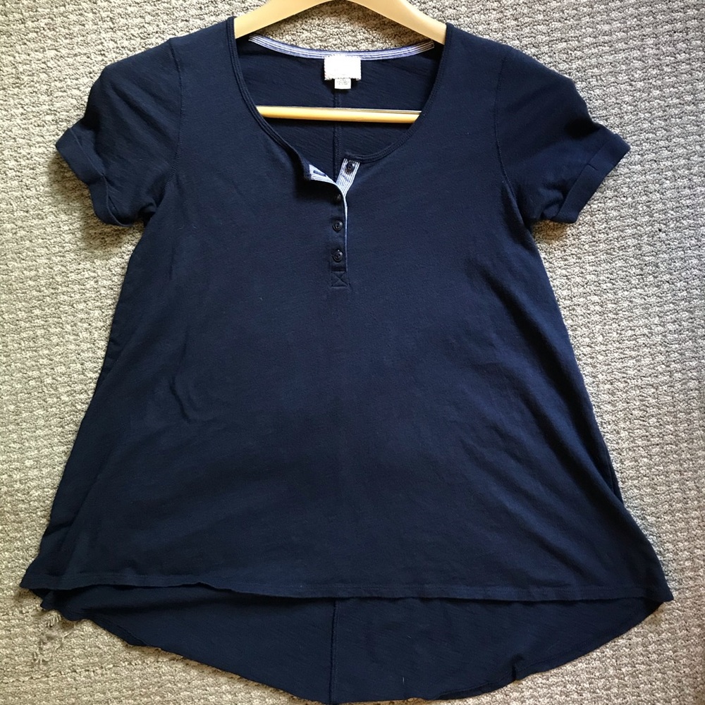 Anthro 9-H15 STCL short sleeve swing shirt, sz S